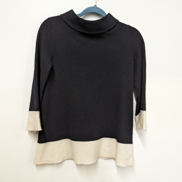 Autumn Cashmere Mod Mock Neck Swing Cashmere Sweater S quiet Luxury - Picture 9 of 9